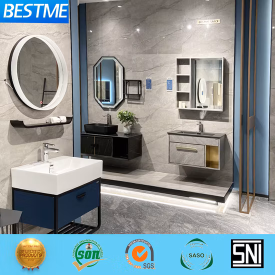 Водонепроницаемый настенный туалетный столик для ванной комнаты из ПВХ, размер 600 мм (P4006-60)