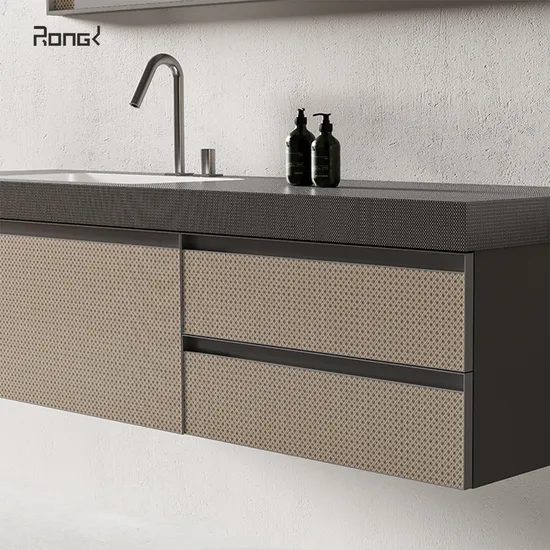 Черный настенный двойной туалетный столик и раковина, набор туалетного столика для ванной комнаты шириной 1200 мм