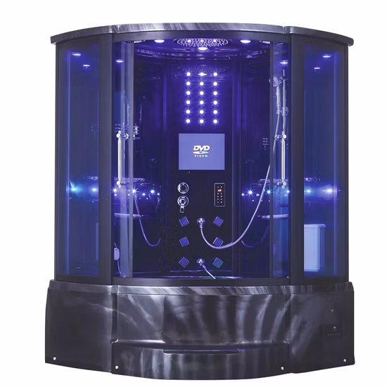 Qian Yan 2 человека Многофункциональная душевая кабина для ванной комнаты Китай Поднос из алюминиевого материала Душевая кабина Фабрика Роскошный водопад Душевая комната из алюминиевого материала