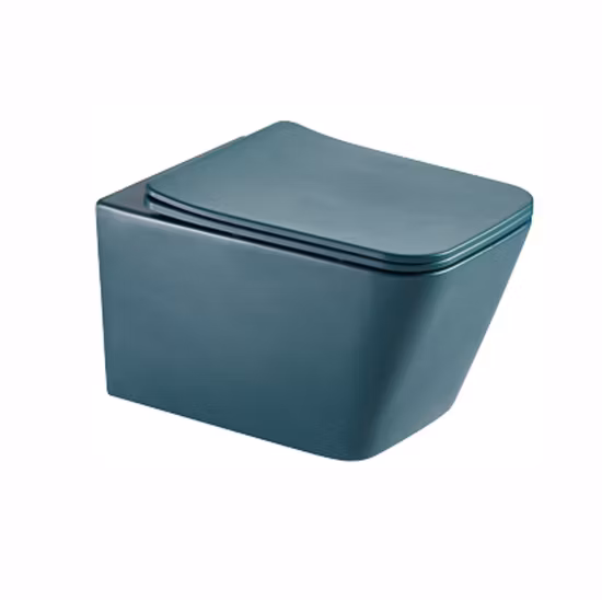 Небольшой керамический квадратный настенный унитаз CE без оправы в Великобритании